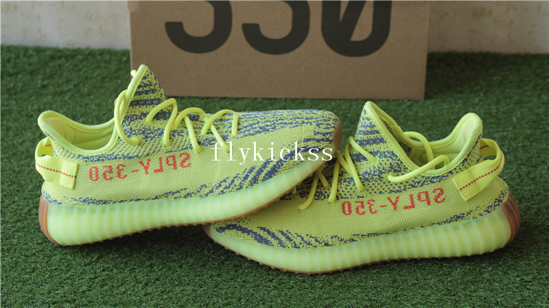 Correct Adidas Yeezy Boost 350 V2 Semi Frozen Yellow Brown Bottom